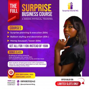 how to start a surprise and gift business in nigeria