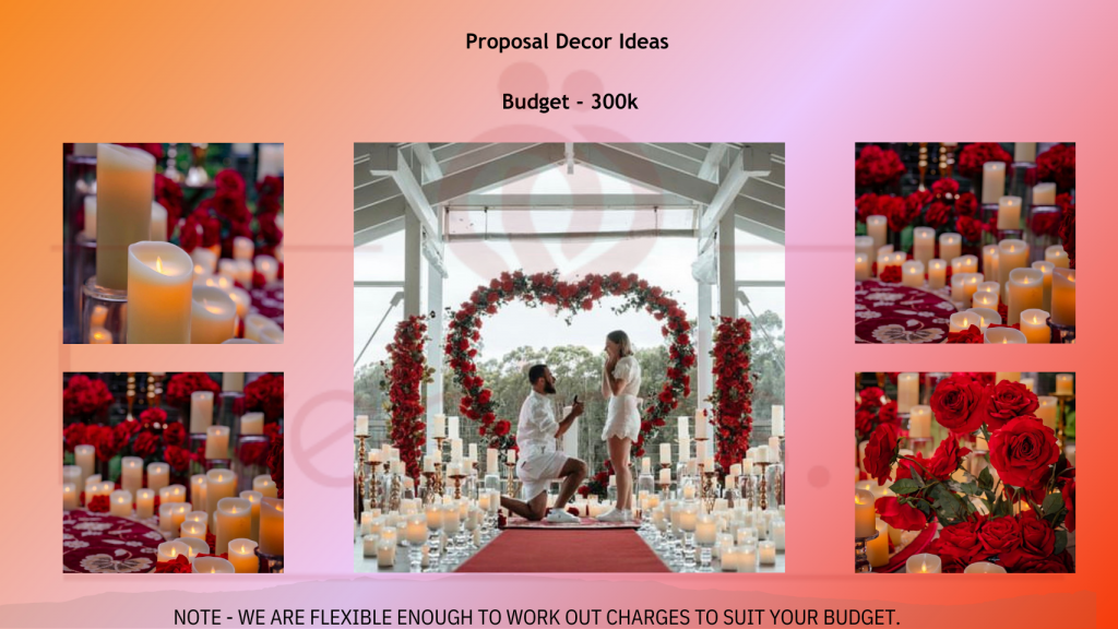 proposal decor ideas