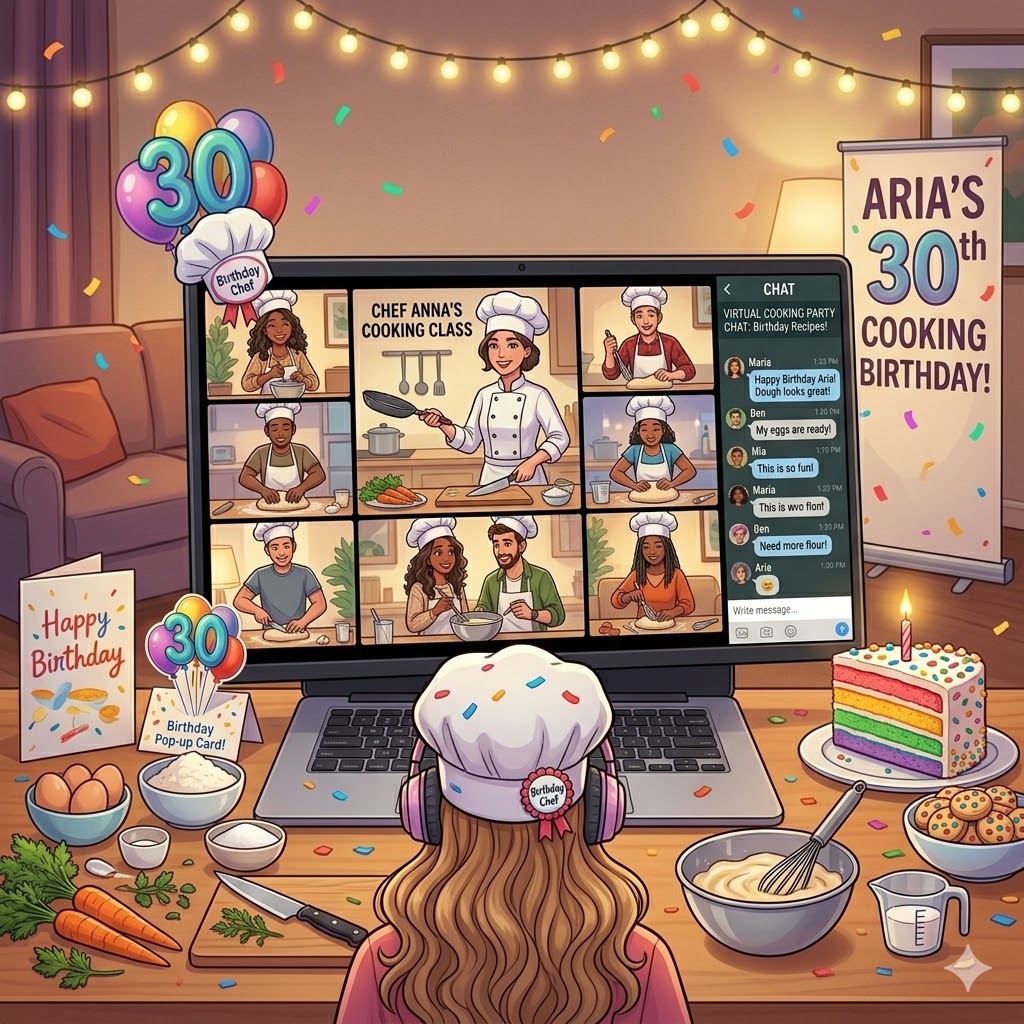 Virtual birthday surprise ideas